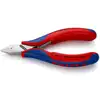 Image de Pinces coupantes de côté pour l’électronique, Avec charnière entrepassée Knipex