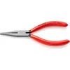 Image de Knipex Pince à becs plats avec tranchant (pince pour mécanicien de précision) gainées en plastique 140 mm 23 01 140