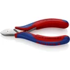 Image de Pinces coupantes de côté pour l’électronique, Avec charnière entrepassée Knipex