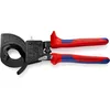 Image de Knipex Coupe-câbles à cliquet en blister noire laquée avec poignées multimatières 250 mm, 95 31 250
