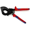 Image de Coupe-câbles à cliquet KNIPEX 95 31 250 250mm 32mm/240mm²