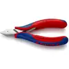 Image de Pinces coupantes de côté pour l’électronique, Avec charnière entrepassée Knipex