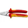Image de Knipex Petit coupe-câbles avec gaine bimatière Isolation VDE, Longueur totale: 160 mm