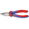 Image de KNIPEX Pince combinée fine polie avec poignées multicomposants 185 mm