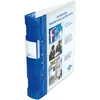 Image de Wedo 05828003 Classeur en plastique Ergogrip Ice avec mécanisme à 4 anneaux, Bleu/transparent, Format A4, 55 mm d'épaisseur