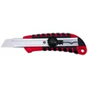 Image de Wedo 785018 professionnel Cutter Standard, guide de lame en métal, 18 mm, rouge/noir
