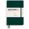 Image de LEUCHTTURM1917 367268 Carnet de notes Medium (A5), Couverture souple, 123 pages numérotées, Forest Green, blanc