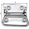 Image de GAH Alberts Poignée de caisse pour valise L92mm, l80mm, P1,2mm Acier inoxydable