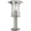 Image de BRILLIANT lampe York lampadaire extérieur 40cm acier inoxydable | 1x A60, E27, 40W, adapté aux lampes normales (non inclus) | Échelle A ++ à E | Classe de protection IP: 44 - étanche aux éclabous