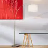 Image de Brilliant Lampe sur pied Clarie, blanc, couleur fer, 180 cm, tissu/métal