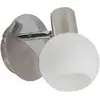 Image de Brilliant Spot mural Tiara, fer/blanc, Ø 11 cm, métal/verre