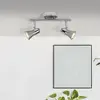 Image de Brilliant Spot pour plafond LED Sanny, fer/chrome, largeur 31,5 cm Métal