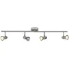 Image de BRILLIANT lampe Sanny LED spot tube 4 fl. Fer/chrome | 4x LED-PAR51, GU10, 3W lampes à réflecteur LED incluses, (250lm, 3000K) | Échelle A ++ à E | Bras pivotant/tête pivotante