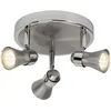 Image de BRILLIANT lampe Sanny LED Spotrondell 3flg fer/chrome | 3x LED-PAR51, GU10, 3W lampes à réflecteur LED incluses, (250lm, 3000K) | Échelle A ++ à E | Têtes pivotantes