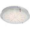 Image de BRILLIANT lampe Cathleen Applique et plafonnier LED 33cm chrome | 1x LED 15W intégrée (CMS), (1565lm, 3000K) | Échelle A ++ à E | Plafonnier fonctionnel, 33cm de diamètre, Argent