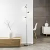 Image de Brilliant Lampe sur pied LED Lea, hauteur 157,5 cm, chrome, à 3 lampes, métal