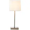 Image de Brilliant 94873/05 Aglae Lampe à Poser Tactile, Métal/textile, E14, 40 W, Blanc