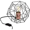 Image de BRILLIANT lampe de table Synergy noir/cuivre | 1x A60, E27, 60W, adapté aux lampes standard (non incluses) | Échelle A ++ à E | Avec interrupteur à cordon