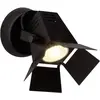 Image de BRILLIANT lampe Movie LED spot mural noir mat | 1x LED-PAR51, GU10, lampe à réflecteur LED 5W incluse, (380lm, 3000K) | Échelle A ++ à E | Tête pivotante