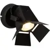 Image de Brilliant Applique murale LED aspect technique Movie, noire