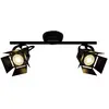 Image de BRILLIANT lampe Movie Spot LED tube 2 lumières noir mat | 2x LED-PAR51, GU10, 5W lampes à réflecteur LED incluses, (380lm, 3000K) | Échelle A ++ à E | Têtes pivotantes