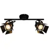 Image de Brilliant Spot pour plafond Movie, noir, à 2 lampes, GU10