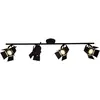 Image de BRILLIANT lampe Movie Spot LED tube 4 lumières noir mat | 4x LED-PAR51, GU10, 5W lampes à réflecteur LED incluses, (380lm, 3000K) | Échelle A ++ à E | Têtes pivotantes