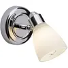 Image de BRILLIANT lampe Kensington spot mural chrome/blanc | 1x QT14, G9, 28W, adapté aux lampes à culot à broche (non incluses) | Échelle A ++ à E | Classe de protection IP: 44 - étanche aux éclaboussures