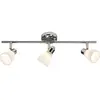 Image de BRILLIANT lampe Kensington spot tube 3 lumières chrome/blanc | 3x QT14, G9, 28W, adapté aux lampes à culot à broche (non incluses) | Échelle A ++ à E | Classe de protection IP: 44 - étanche aux