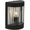 Image de Brilliant Applique d’extérieur en demi-sphère Reed en noir