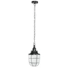 Image de Suspension M tal et verre 122 cm STORM coloris noir
