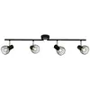 Image de BRILLIANT lampe Blacky spot tube 4flg noir | 4x D45, E14, 40W, adapté aux lampes à suspension (non inclus) | Échelle A ++ à E | Bras pivotant/têtes pivotantes