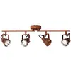 Image de BRILLIANT lampe Bente spot tube 4 flammes couleur rouille | 4x PAR51, GU10, 4W, adapté aux lampes à réflecteur (non incluses) | Échelle A ++ à E | Têtes pivotantes/bras rotatifs