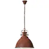 Image de Brilliant Jesper Lampe suspension 47 cm diffuseur en verre aspect industriel, 1 x E27, convient pour lampes normales jusqu'à max. 60 W Couleur Rouillée