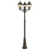 Image de Brillant | Lampadaire d'extérieur Janel 3-flammes noir or | 3x A60, E27, 60W, adapté aux lampes normales (non incluses)