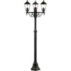 Image de Lampadaire extérieur 3L CARLEEN - BRILLIANT - noir - métal/verre - 200x61cm - IP44