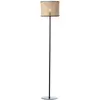 Image de BRILLIANT lampe Wiley lampadaire 1 lampe rotin | 1x A60, E27, 60W, adapté aux lampes standard (non incluses) | Échelle A ++ à E | Avec pédale