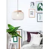 Image de GIADA-Suspension Métal/Bois Ø40cm gris clair Brilliant
