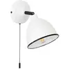 Image de TELIO-Applique orientable avec interrupteur tirette Métal H12,5cm Blanc Brilliant