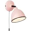Image de BRILLIANT lampe Telio applique murale interrupteur à tirette rose | 1x D45, E14, 28W, adapté aux lampes à suspension (non inclus) | Échelle A ++ à E | Avec interrupteur à tirette