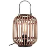 Image de BRILLIANT lampe de table Woodrow avec poignée brun clair | 1x A60, E27, 60W, adapté aux lampes standard (non incluses) | Échelle A ++ à E | Avec interrupteur à cordon
