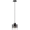 Image de Brilliant lampe Beth suspension 20cm café / verre fumé | 1x A60, E27, 60W, lampes normales gf non spécifiées. | Réglable en hauteur / câble peut être raccourci | Convient aux lampes LED
