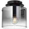 Image de Brilliant lampe Beth plafonnier 20cm café / verre fumé | 1x A60, E27, 60W, lampes normales gf non spécifiées. | Convient aux lampes LED | Dimmable lors de l'utilisation de lampes appropriées