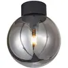 Image de Brilliant lamp Astro plafonnier 25cm noir/verre fumé | 1x A60, E27, 60W, adapté aux lampes standard (non incluses) | Échelle A ++ à E | Convient aux lampes LED