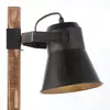 Image de Brilliant Lampe à poser Plow, noire/bois foncé