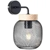 Image de GIADA-Applique orientable Métal/Bois H26,5cm Noir Brilliant