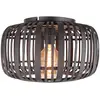 Image de Brilliant Plafonnier Woodrow avec abat-jour cage en bambou