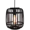 Image de Brilliant Suspension Woodrow avec abat-jour cage en bambou