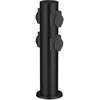 Image de BRILLIANT - DODY Borne avec 4 prises noir métal/plastique E27 LED xW IP44 - Jardin - Extérieur - Electrique