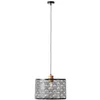 Image de Brilliant Lampe suspendue Santy 39cm noir avec bois - 99416/76